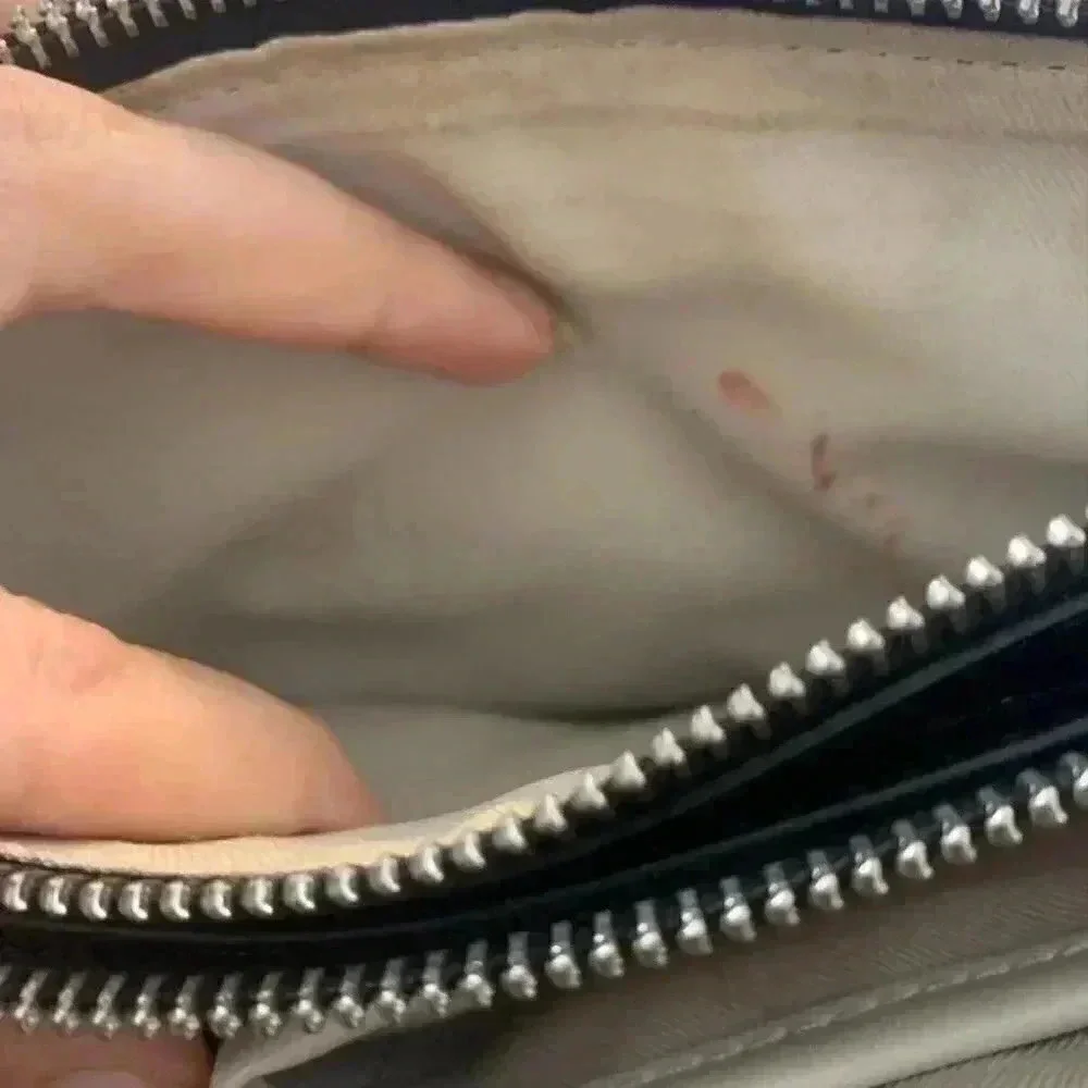 French connection vegan leather Reese trio clutch